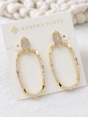 Kendra Scott Essie Gold Open Frame Earrings